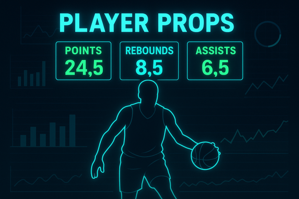 Player props betting guide showing stats and analytics